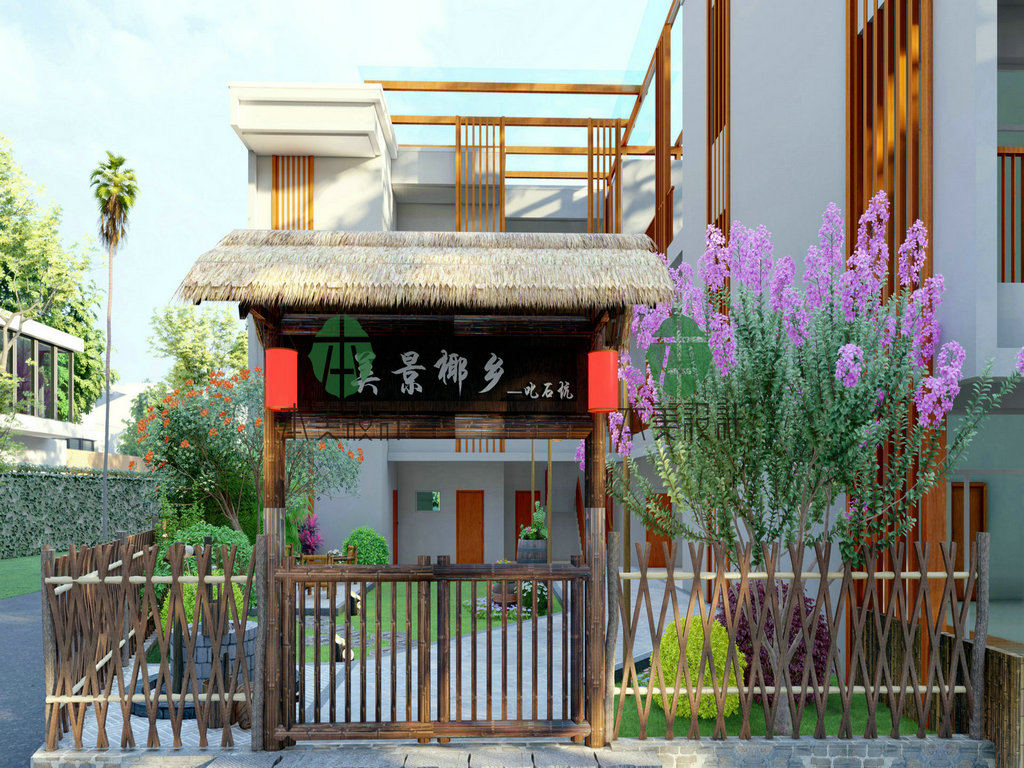 海南万宁  160平  民宿庭院
